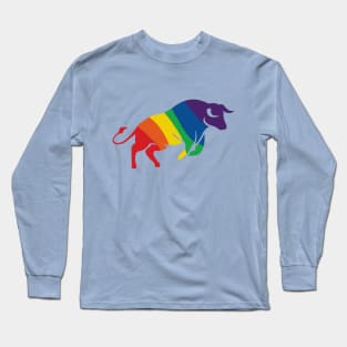 Rainbow Bull Long Sleeve T-Shirt